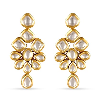 Oishi - Classic Kundan Earrings