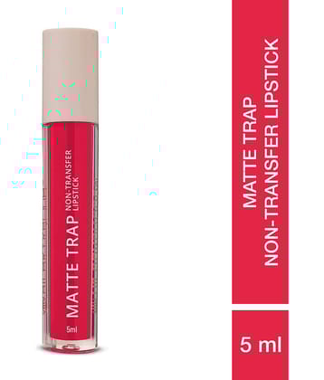 Hilary Rhoda Matte Trap Liquid Lipstick ,Non-Transfer & Waterproof Lipstick -5ml (Rose Red)