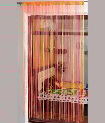 Ace International Others Semi-Transparent Rod Pocket Long Door Curtain 9ft (Pack of 1) - Pink