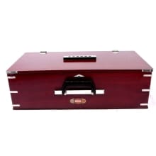 Bina Portable 42 Keys 2 Reed 9 Stopper Multi Bellow 3.5 Octave Harmonium With Bag