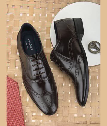 PRODOCK Brown Men's Brogue Formal Shoes