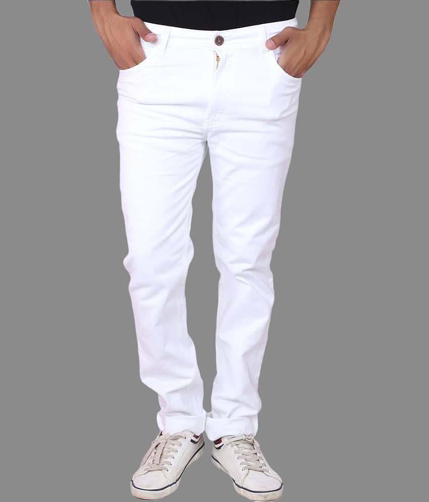 Lawson - White Denim Slim Fit Men's Jeans ( Pack of 1 )