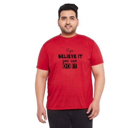 Men Plus Size Anota Printed Round Neck Tshirt - 3XL