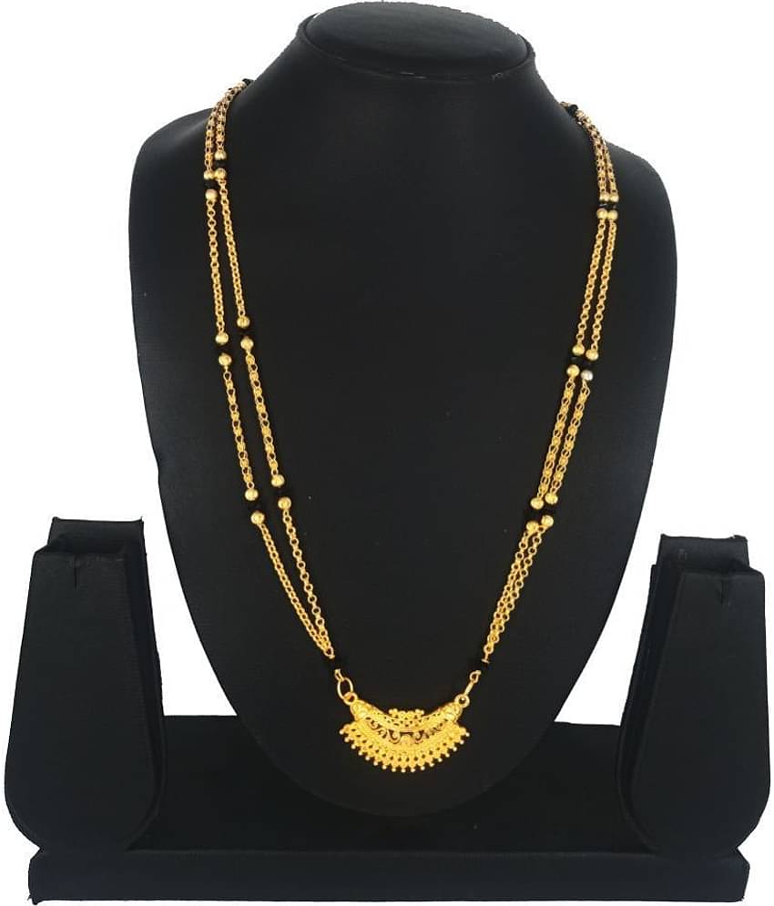 SHANKH-KRIVA Golden Mangalsutra ( Pack of 1 )