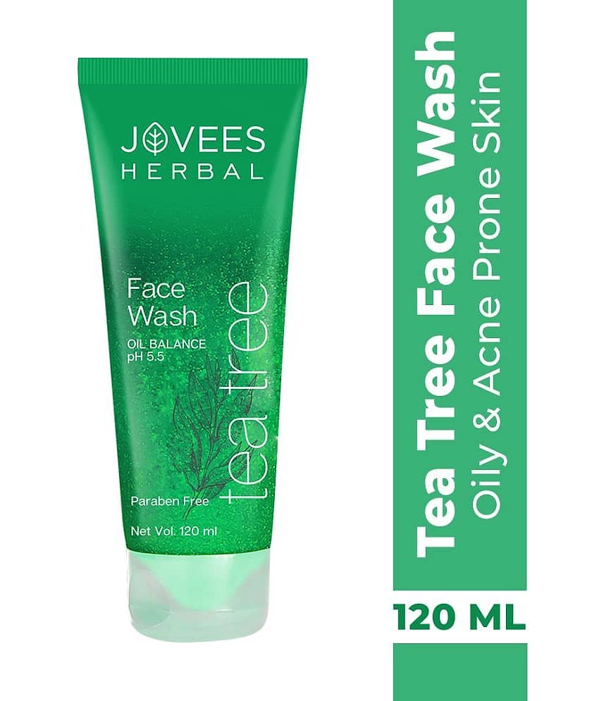 Jovees Herbal Tea Tree Oil Control Face Wash For Oily & Acne Prone Skin 120ml (Pack of 1)