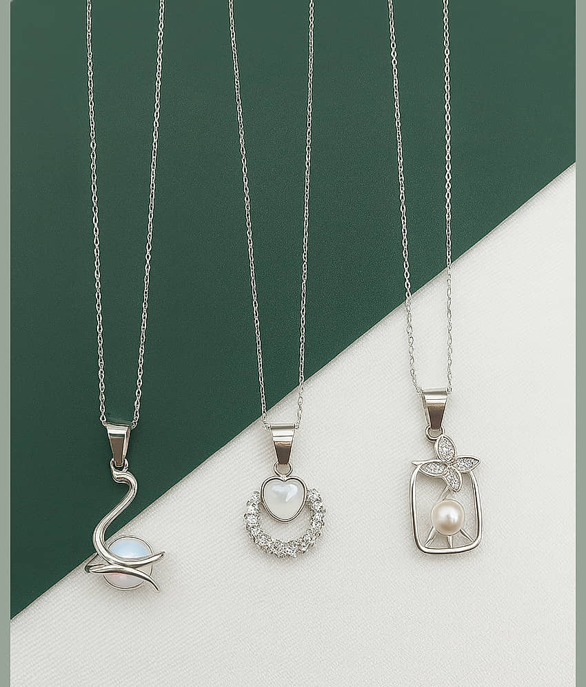 shankhraj mall Silver Pendant ( Pack of 4 )