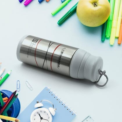 STAINLESS STEEL THERMOS WATER BOTTLE DOUBLE WALLED VACUUM CUP 12 HOUR HEAT RETENTION MUG FOR TEA WATER COFFEE DISPENSER (350 ML)