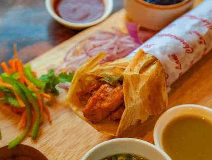 Chilly paneer roll (6 inch)