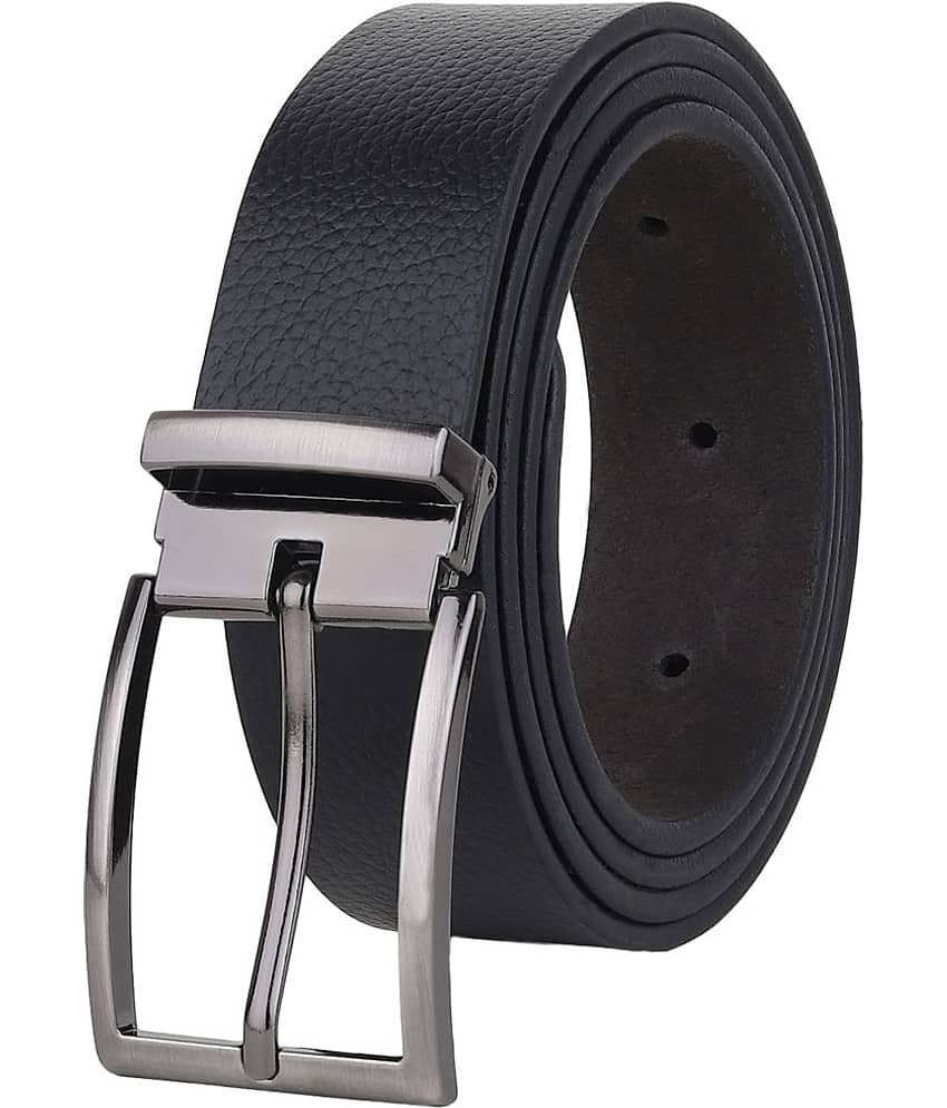 SILKSHOPPING - Black 100% Leather Men's Formal Belt ( Pack of 1 )