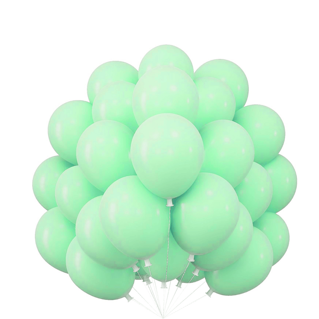 Macaron Pastel Green Premium Latex Balloons 10" - 50PC - Party and Festive Needs | Buy online on ZillyBuy