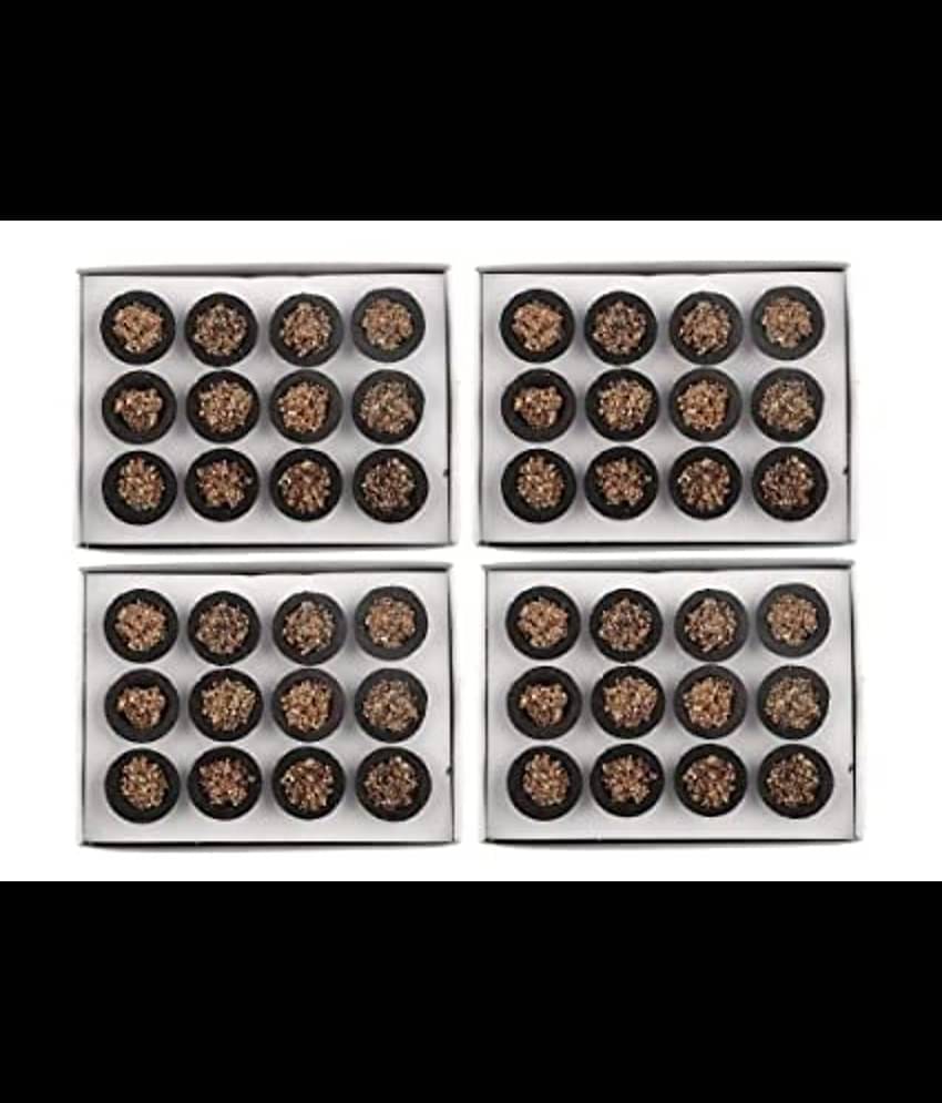 PICKARTME Dhoop Sambrani 48 Havan Cups ( Pack of 4 , Each Pack with 12 Cups)