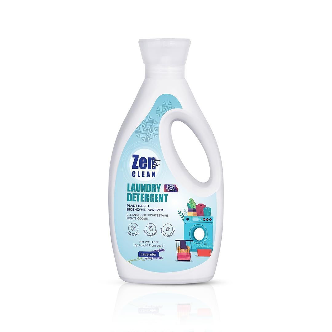 Avni - Zenticlean Laundary Detergent | Front Load & Top Load | Natural, Plant Based, Eco-Friendly, Herbal, Non-Toxic | Removes Stains & Odour, Protects Colour
