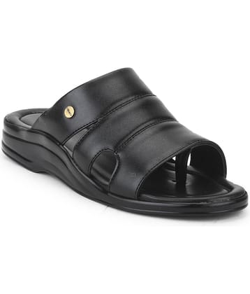 Liberty - Black Men's Leather Slipper