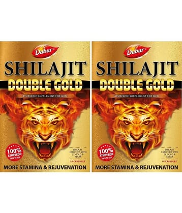 Dabur SHILAJIT DOUBLE GOLD (10 CAPSULE) PACK OF 2