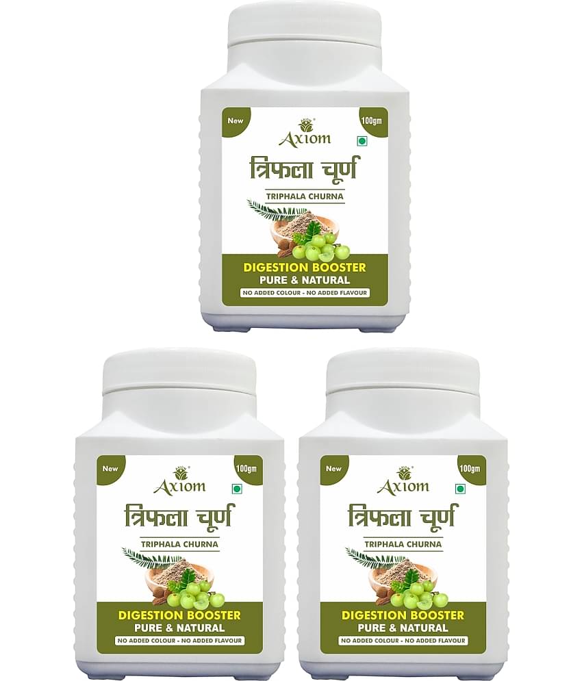 Axiom Triphla churna (Pack of 3)|100% Natural WHO-GLP,GMP,ISO Certified Product