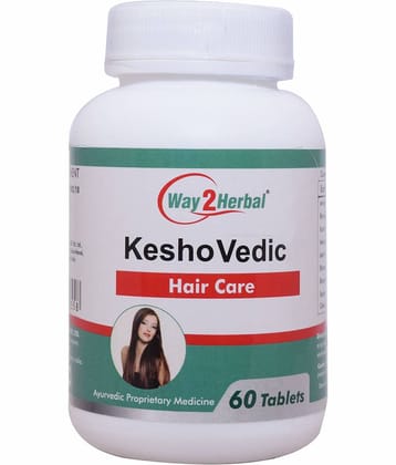 Way2Herbal Keshovedic Tablet 60 No.S Pack of 1