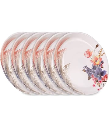 HomePro 6 Pcs Melamine Multi Color Half Plate