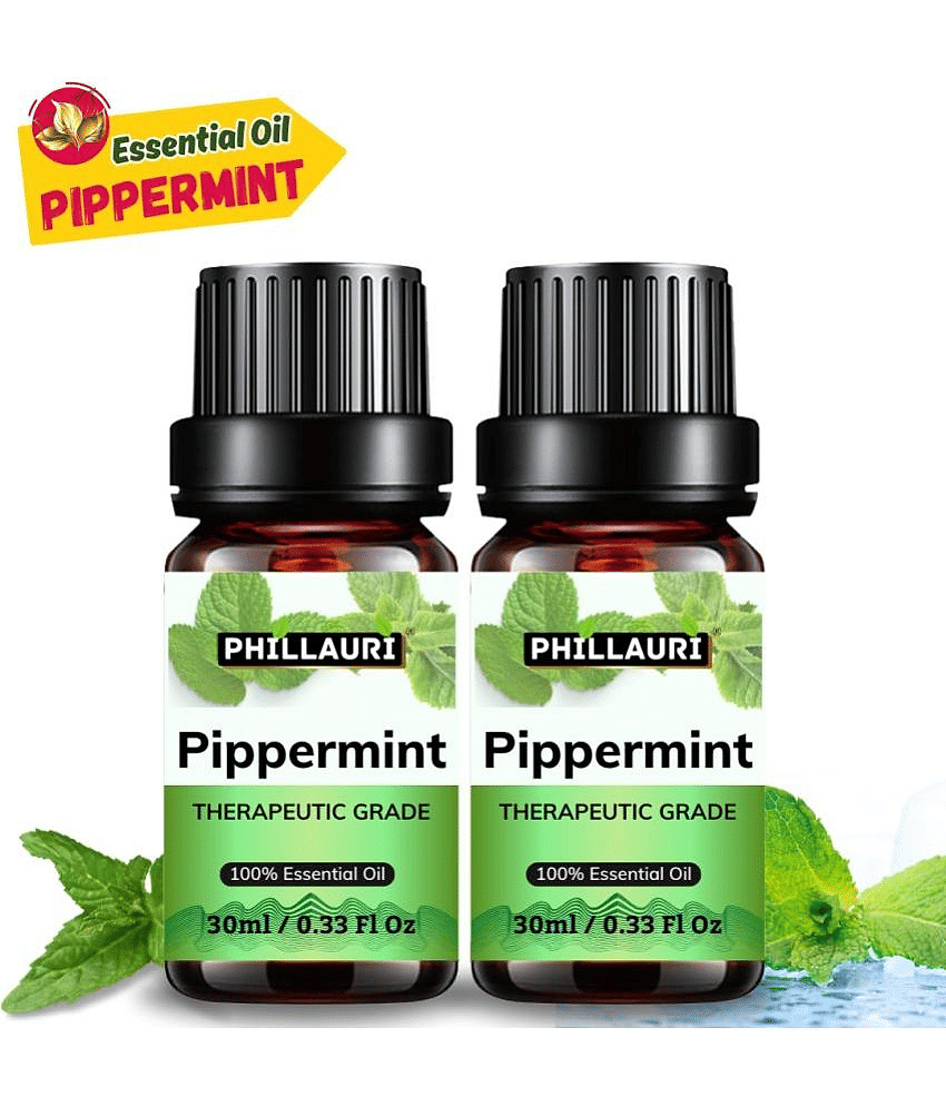 Phillauri Peppermint Others Essential Oil Fruity With Dropper 60 mL ( Pack of 2 )