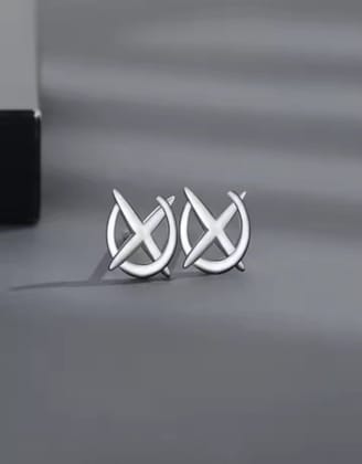 Starlight Stud Earrings-Silver / Pair