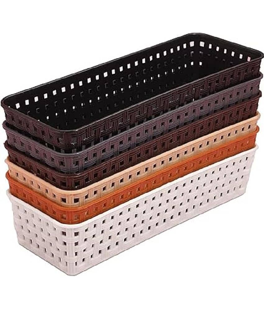 Anshri Multipurpose Racks & Drawers ( Pack of 6 )