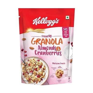 Kelloggs Crunchy Granola Almonds & Cranberries, 140 g Kelloggs Crunchy Granola Almonds & Cranberries, 140 g