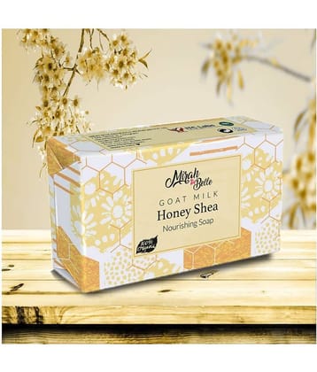 Mirah Belle - Organic Goat Milk, Honey & Shea Butter Sensitive Skin Soap 125gm - Good for Sensitive Skin & Babies- Handmade Soap