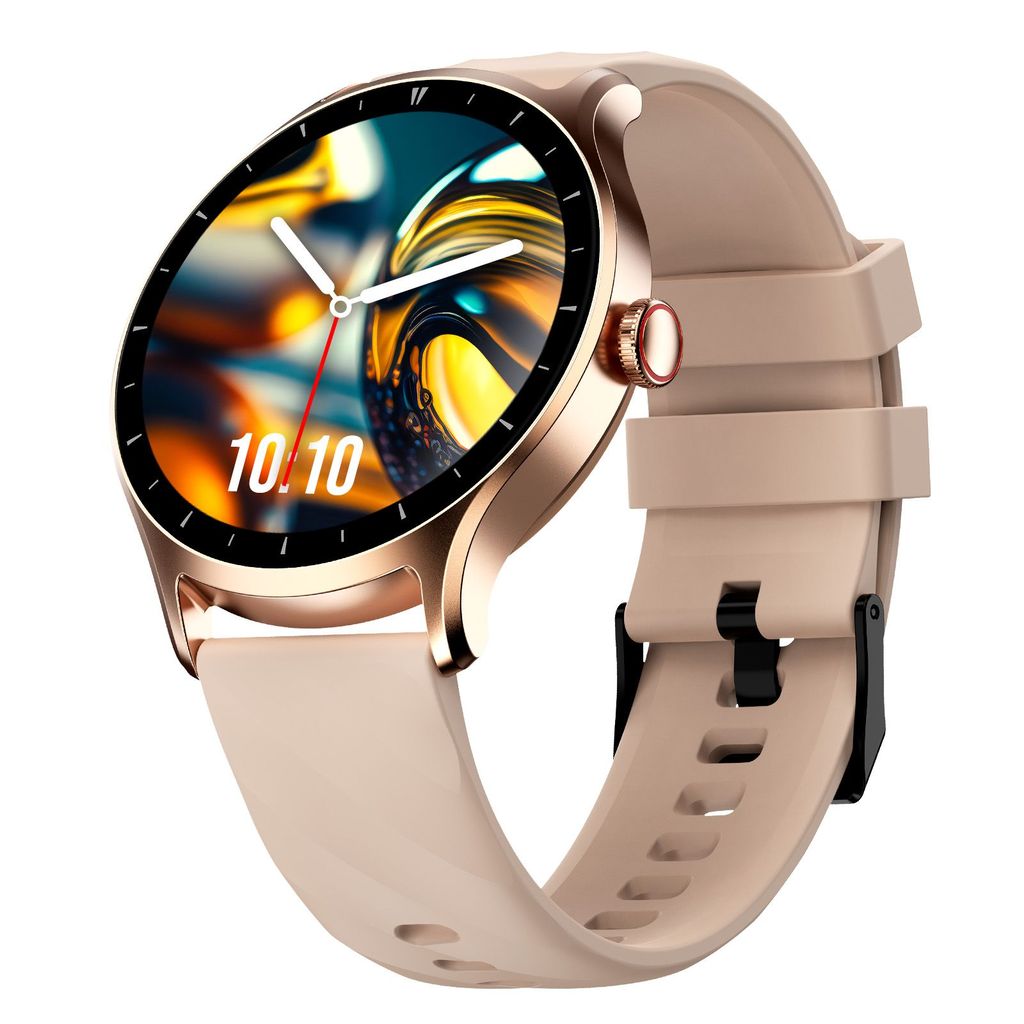 CELLECOR E2 Hype 1.50" (38.1mm) HD IPS Display Smart Watch, 500 Nits, 60Hz Refresh Rate, Bluetooth Calling, AI generated Watch Faces, 100+ Sports Modes, Health Suite, Voice Assistance (Gold Pink )