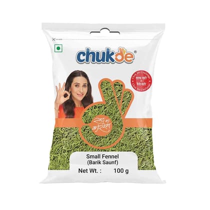 Chukde Barik Saunf - 100 Gm Lucknowi Fennel Seeds from the Lucknow Region | Naturally Sweet Lakhnavi Saunf | Other Names - Variyali - Mouri- Sombu