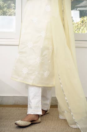 Sunbeam Dupatta-Free Size / Pastel Yellow
