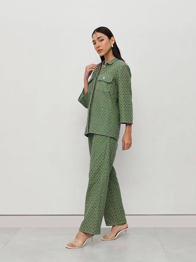 Schiffli Co-ord Set