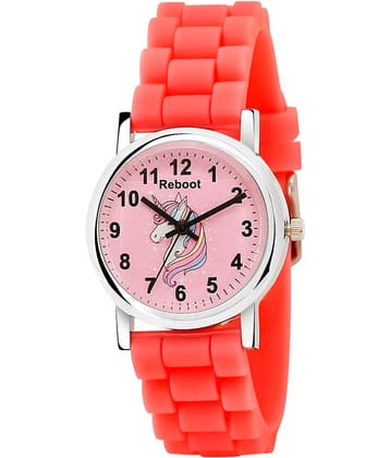 Reboot - Coral Silicon Analog Men's Watch
