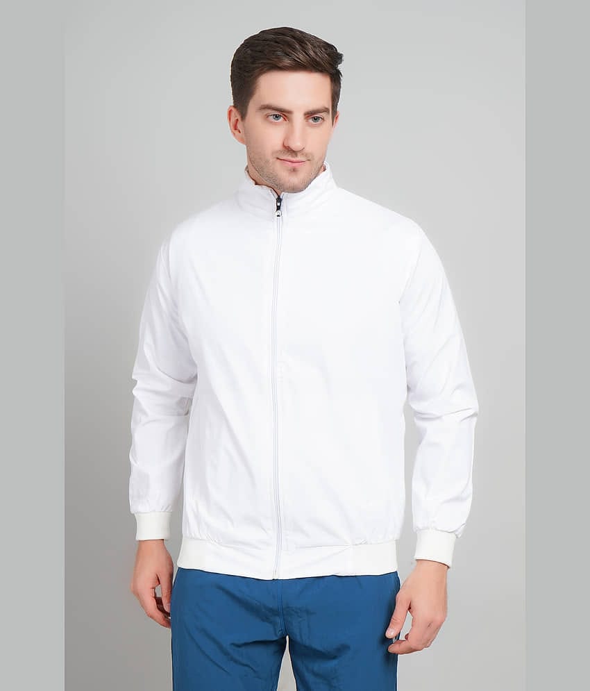 PLUS PARADISE Polyester Men's Casual Jacket - White ( Pack of 1 )