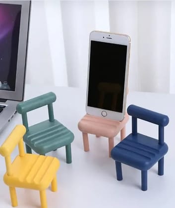 Mini Chair Mobile Phone Holder  Portable & Stylish Stand for All Smartphones, Ideal for Desk & Office Use (1 Pc)