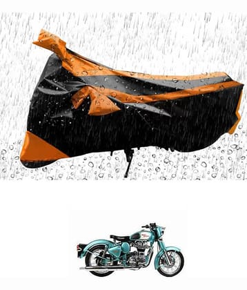 RONISH Bike Body Cover for Royal Enfield Bullet 350 ( Pack of 1 ) , Orange
