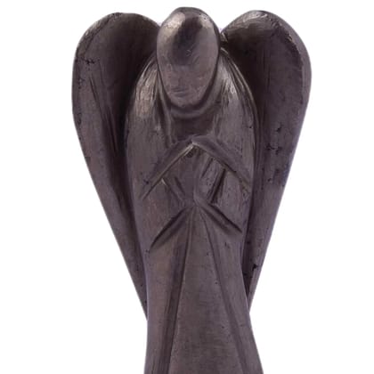 Hematite Angel, Crystal Angel Natural Healing Stone Angel Hand Carved Stone Angel Gift | Positive Vibes Energy(KI_53)  by Krishna Impex