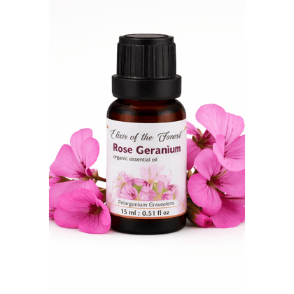 Elixir of the Forest Rose Geranium Oil | 15 ml | Daily Use Face Oil | Balanced Complexion & Mood