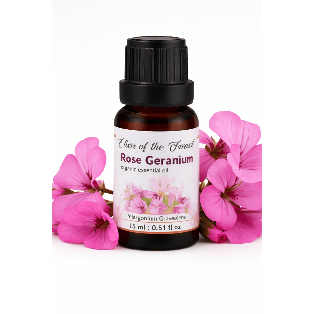 Elixir of the Forest Rose Geranium Oil | 15 ml | Daily Use Face Oil | Balanced Complexion & Mood