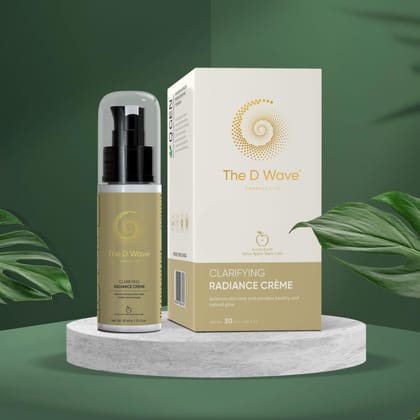 The D Wave Clarifying Radiance Cremefor Bright Skin & Radiant Glow - 30ML | Firmer, Supple and Deeply Nourished Skin | Reduces Signs of Ageing | All Skin Types & Genders