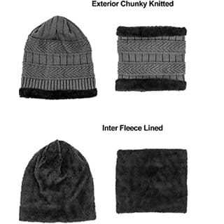 Fashlook Woolen Multicolor Casual Winter Cap