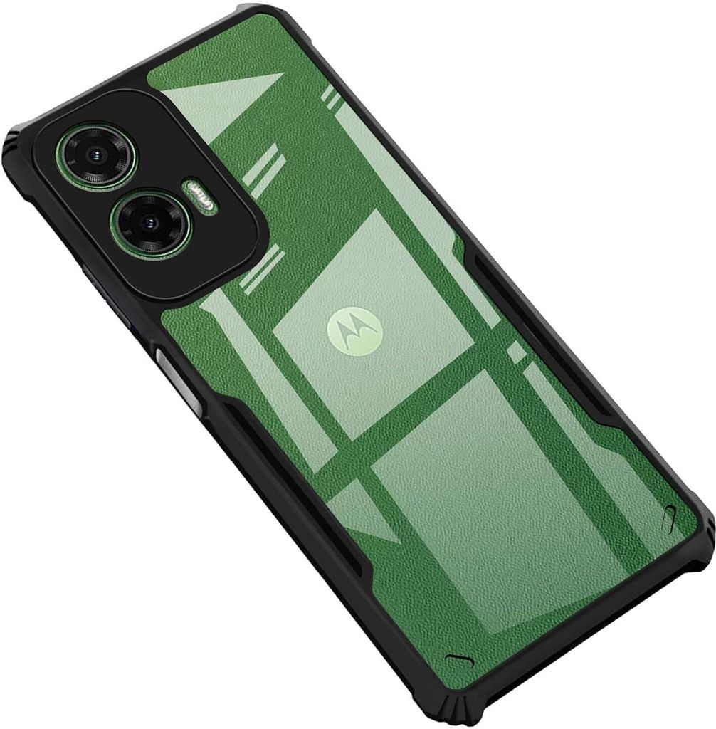 PLUGTECH Slim Shockproof Case | Matte Black Soft | Drop Protection | Precise Cutouts | Premium Mobile Cover for Motorola Moto G35 5G