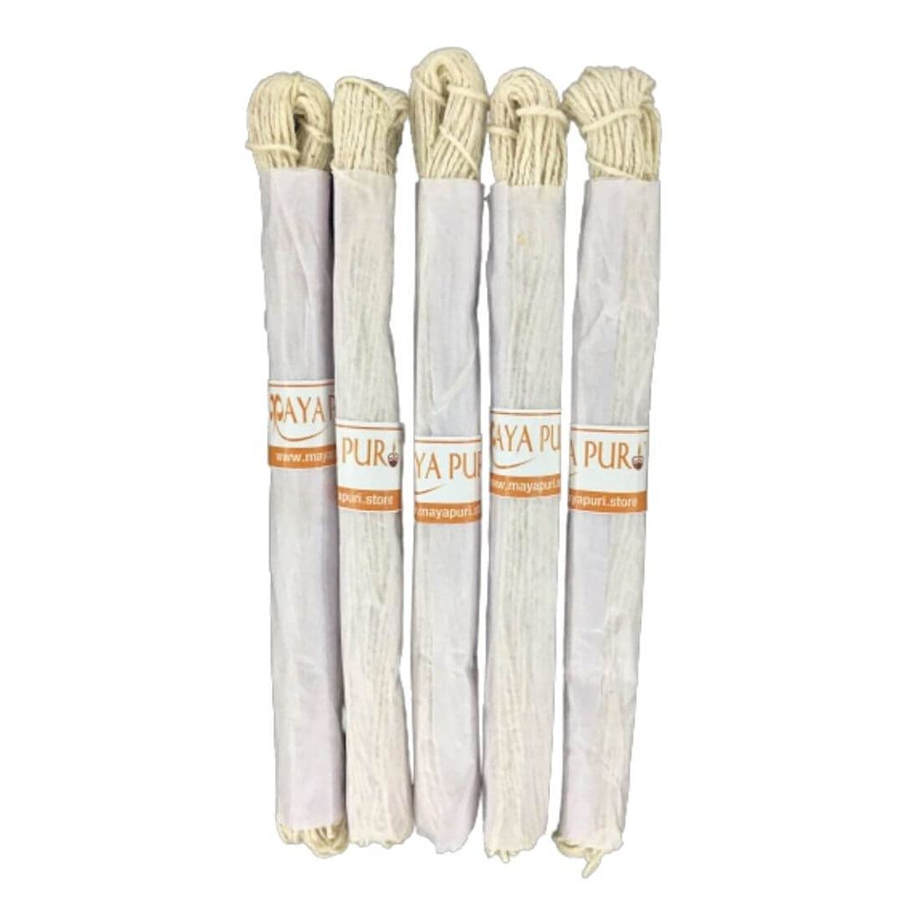 MAYAPURI Poita/Poite, Janeu, Yonya, (White) Brahmin Thread for Puja Wear (Pack of 5) - Pooja Needs | Buy online on ZillyBuy