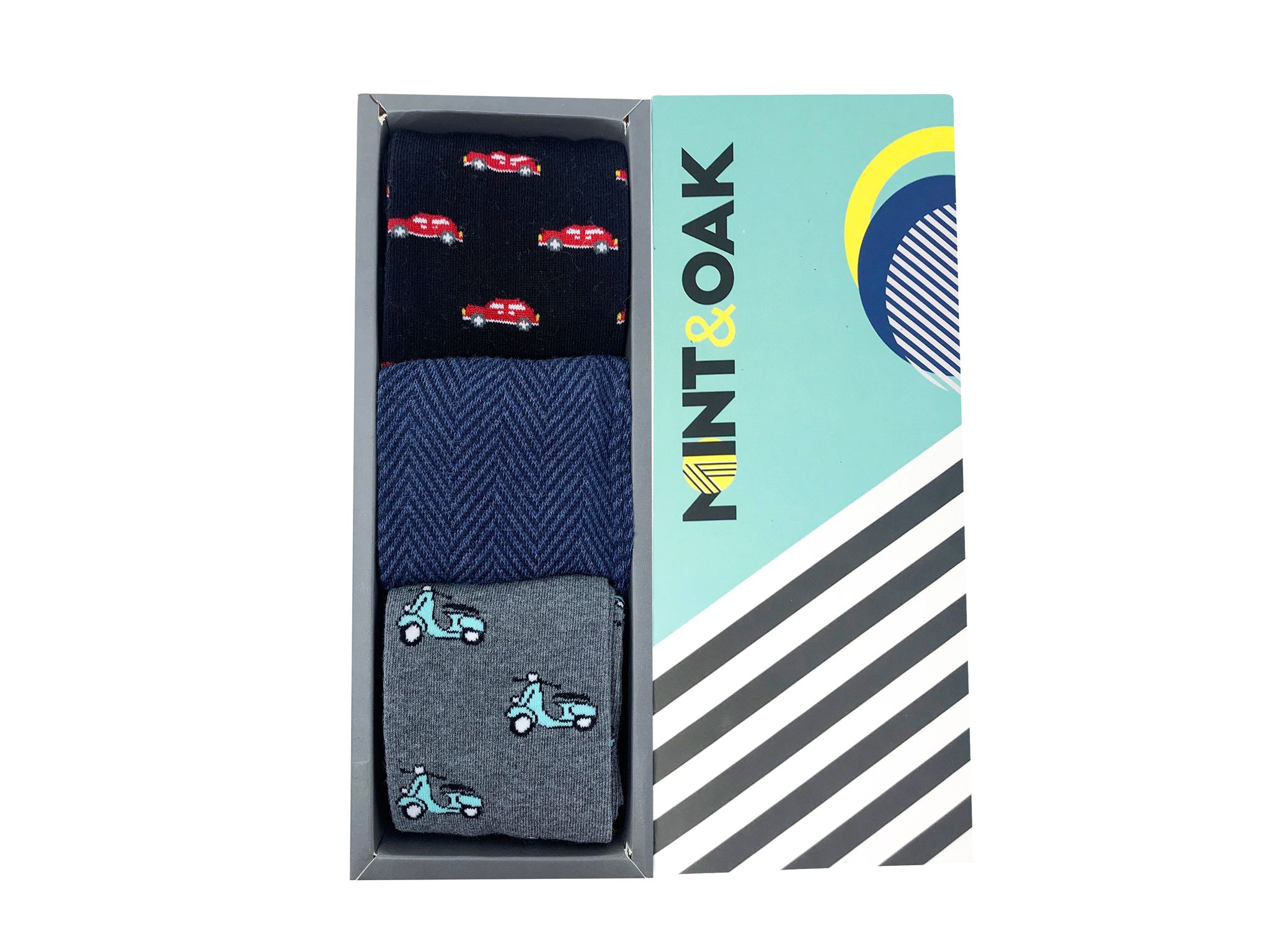 Giftbox of 3 - Travel Edit Socks For Men