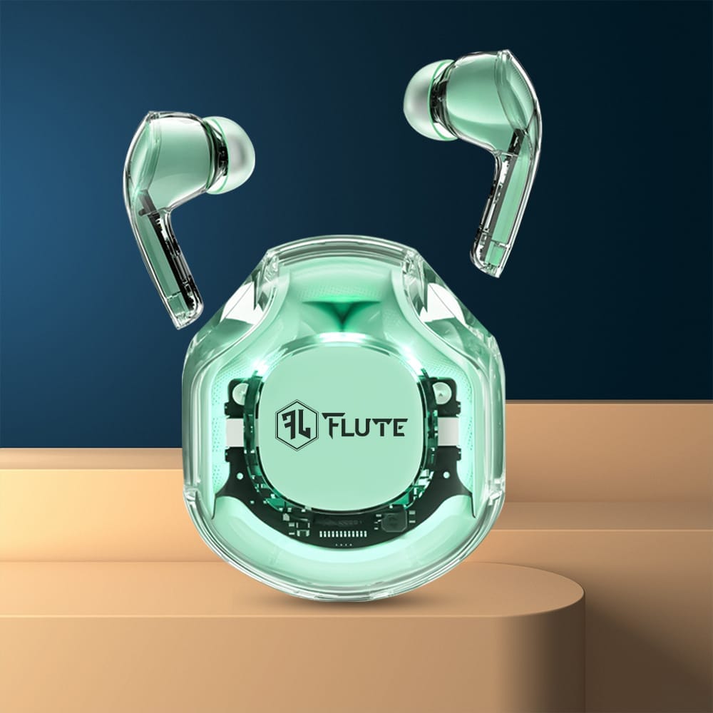 Flute Ultrapods Pro Wireless Earbuds - Mint Green