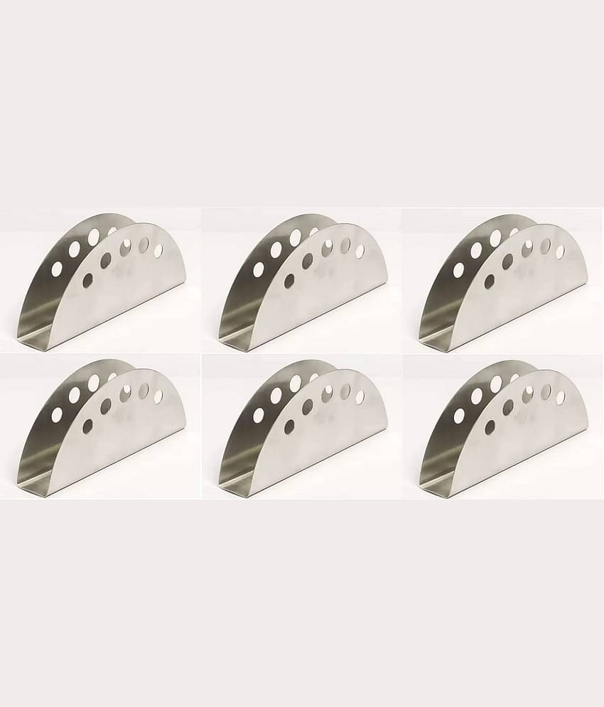 Dynore Stainless Steel Napkin Holder 6 Pcs