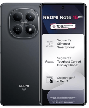 Redmi Note 15 5G Black 8 GB + 256 GB