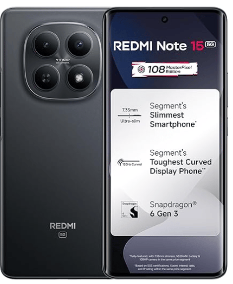 Redmi Note 15 5G Black 8 GB + 256 GB