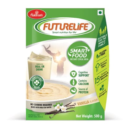 Futurelife Smart Foods Instant Cereal Meal Vanilla 500 Gms