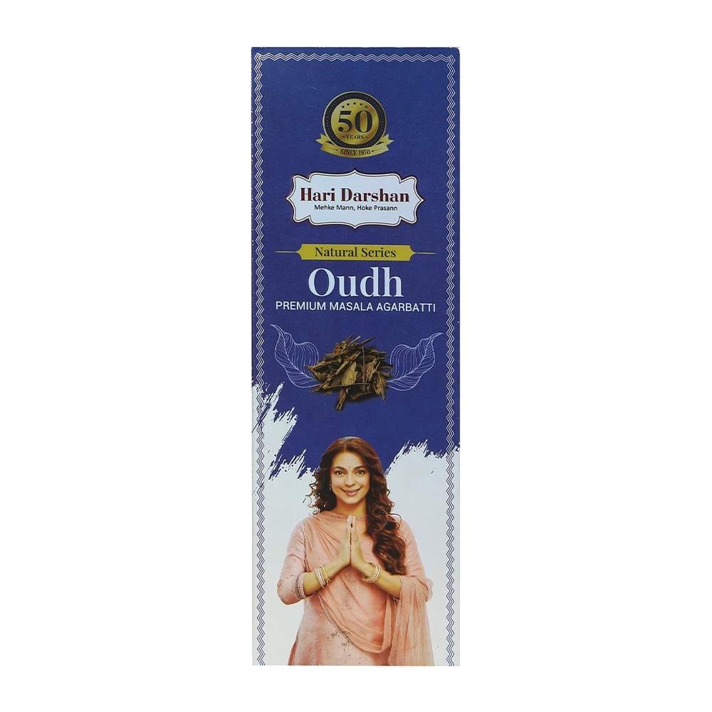 Hari Darshan OUDH - Premium Masala Agarbatti - Hand Rolled Natural Series Incense sticks 60gm