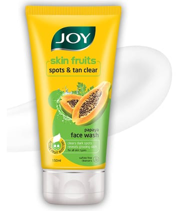 Joy De Tan Papaya Face Wash For Dark Spots Tan & Dead Skin Removal 150ml (Pack of 1)