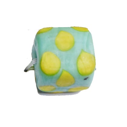 Handmade Fancy Lampwork Glass Beads For Jewelry Making Necklace , Earring and Bracelet (Square) SFL-441-Per Packet 25 Pcs / 15X12 MM